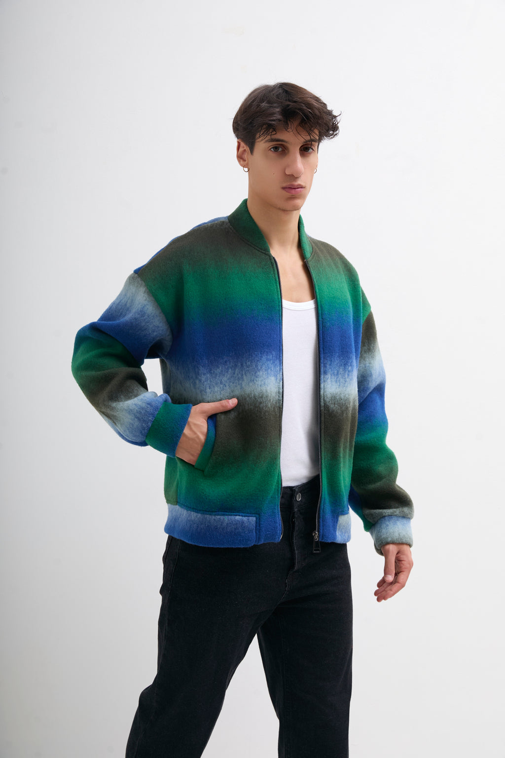 VESTE IMA VERT/BLEU