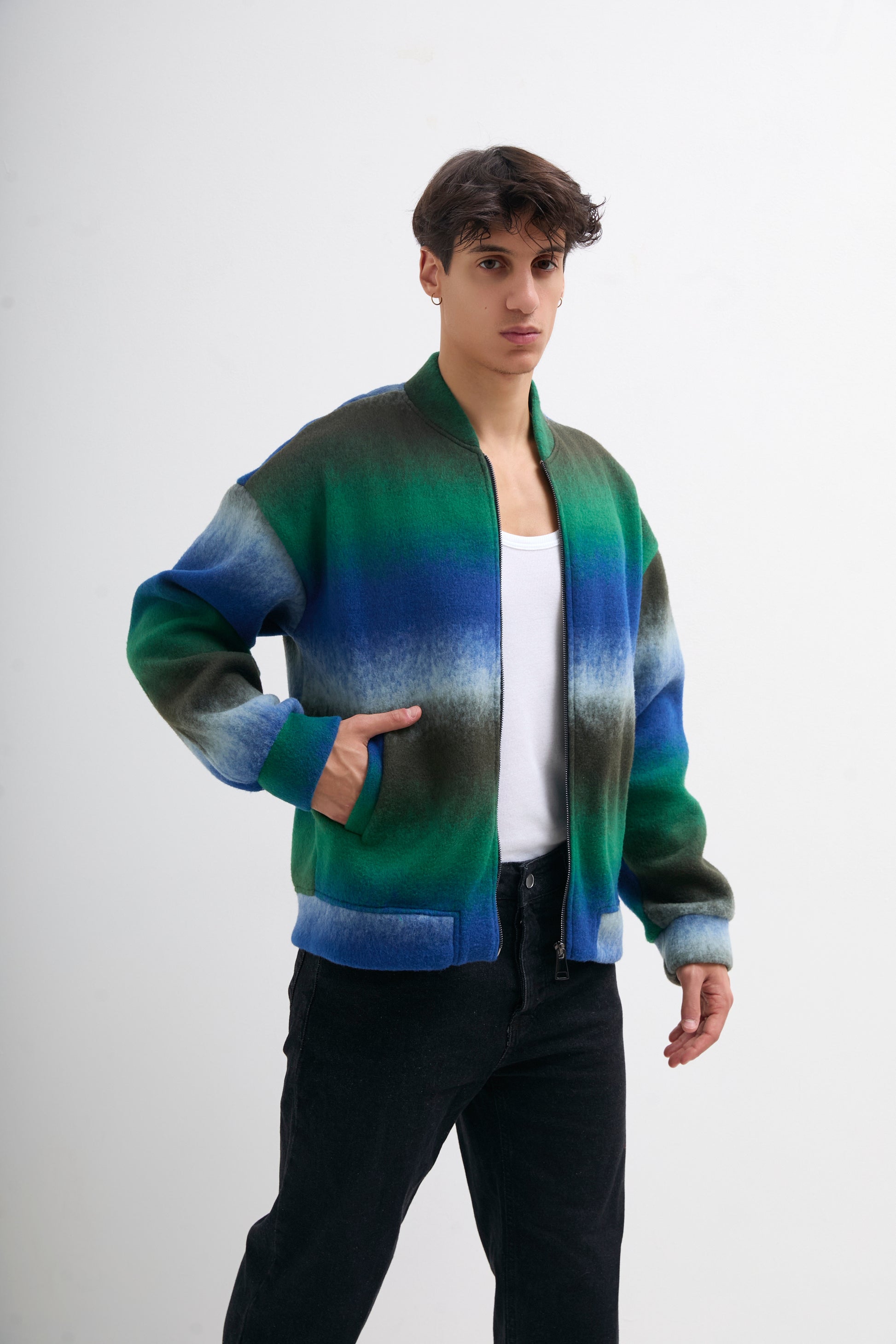 VESTE IMA VERT/BLEU