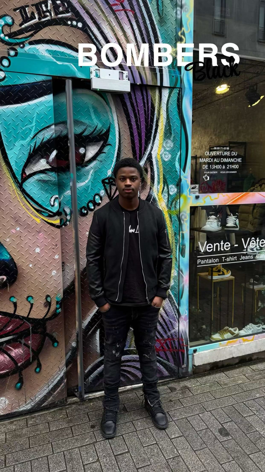 Veste Teddy semi-cuire