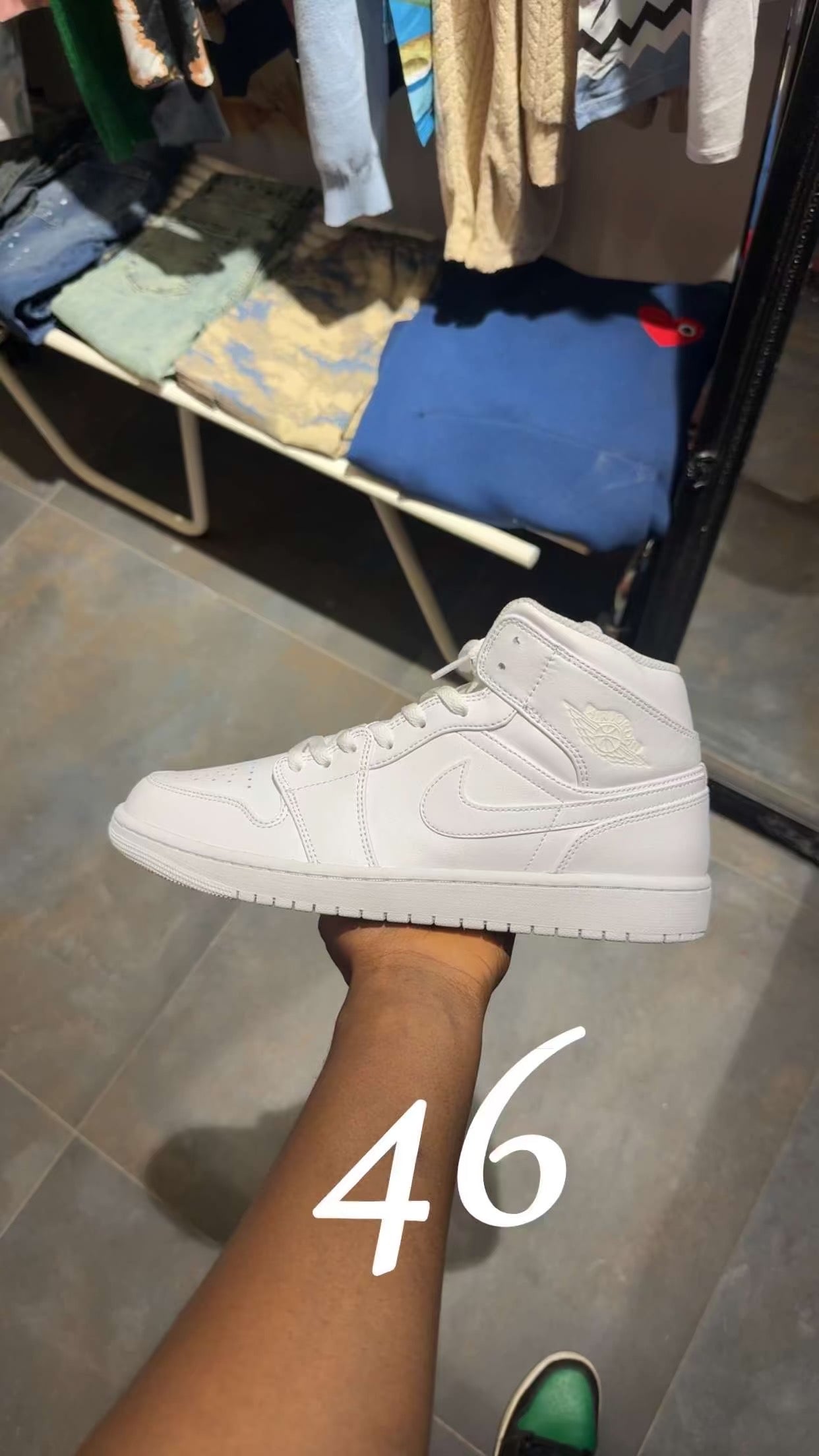 JORDAN 1 FULL WHITE