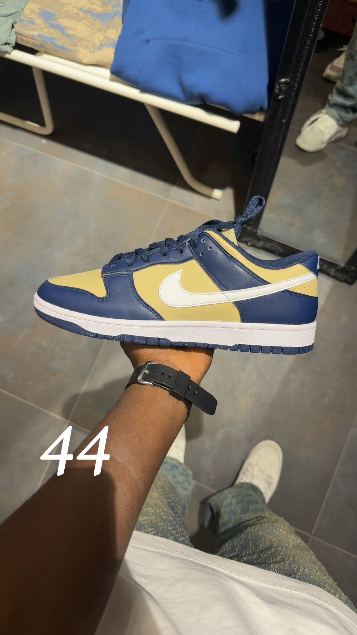 NIKE DUNK BEIGE/BLEU
