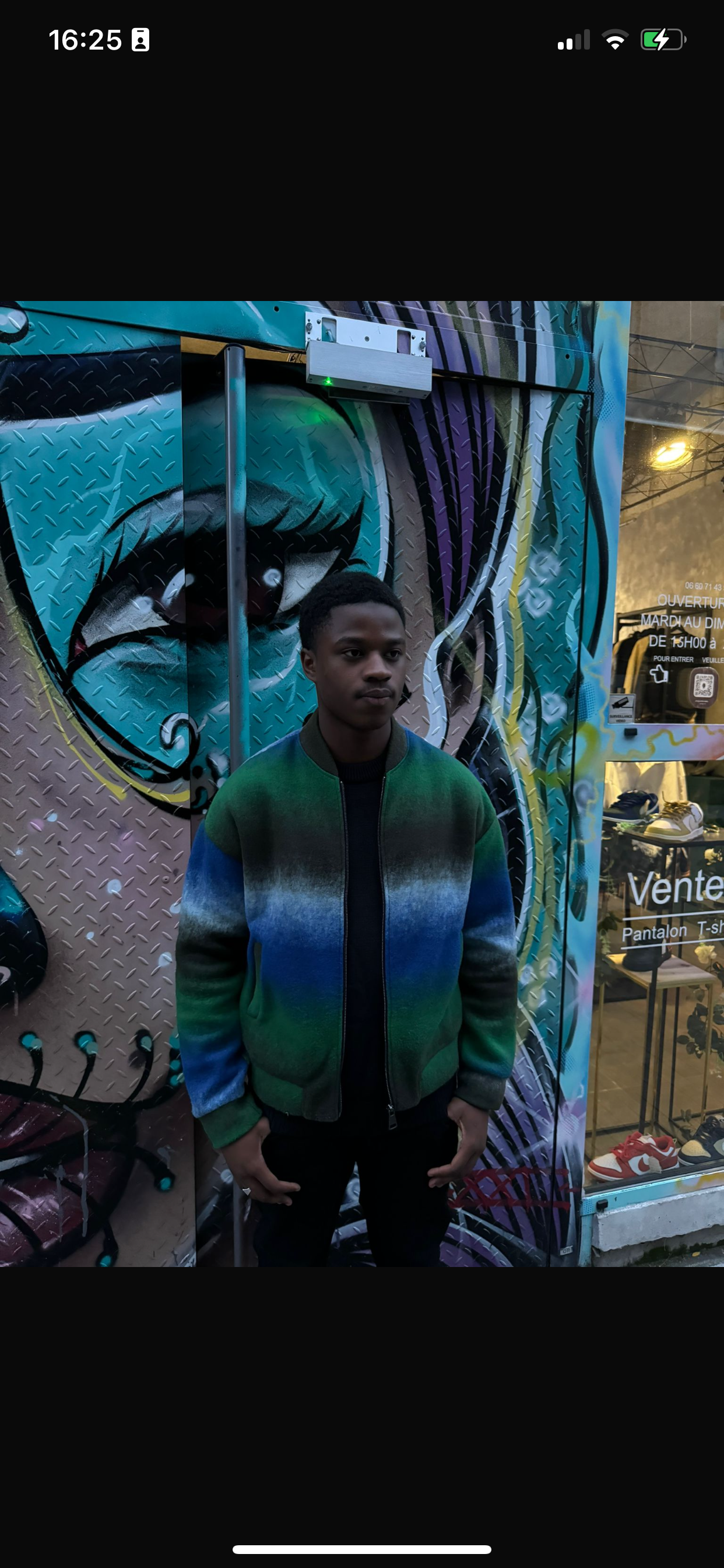 VESTE IMA VERT/BLEU