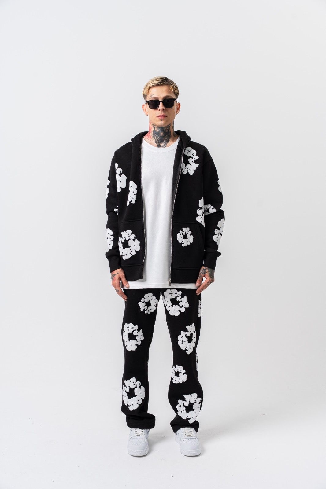 ENSEMBLE ZIP FLEURS