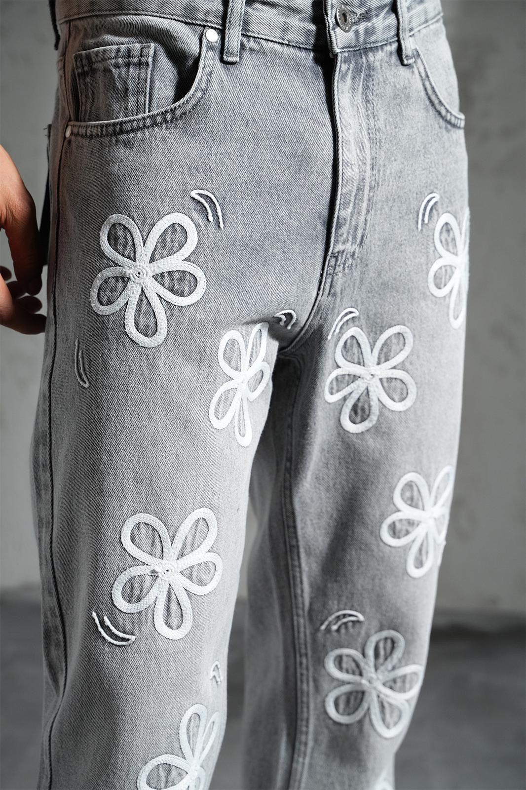 JEANS FLEURS