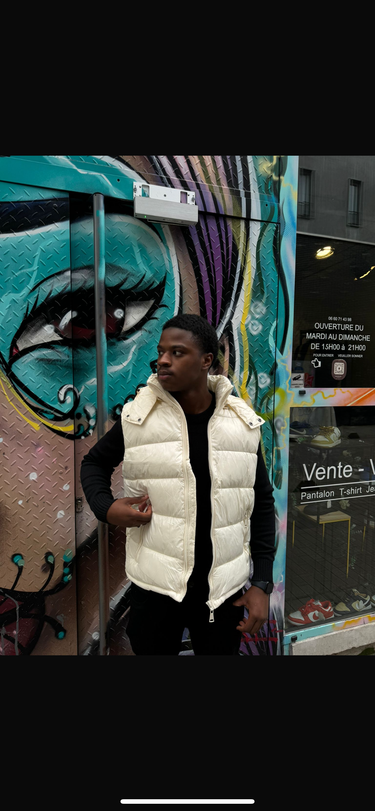 DOUDOUNE SANS MANCHES WHITE