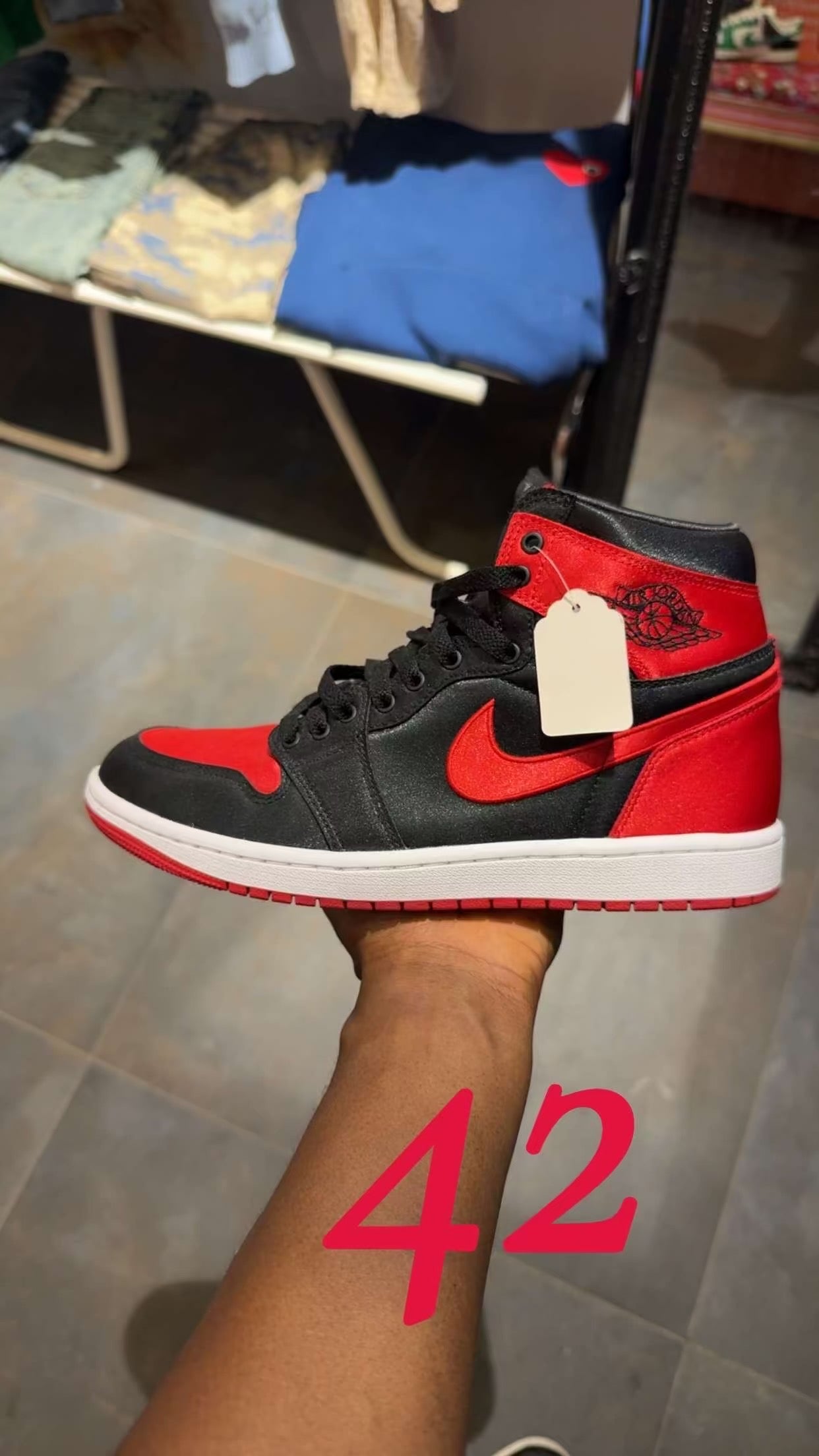 JORDAN 1 RED/BLACK