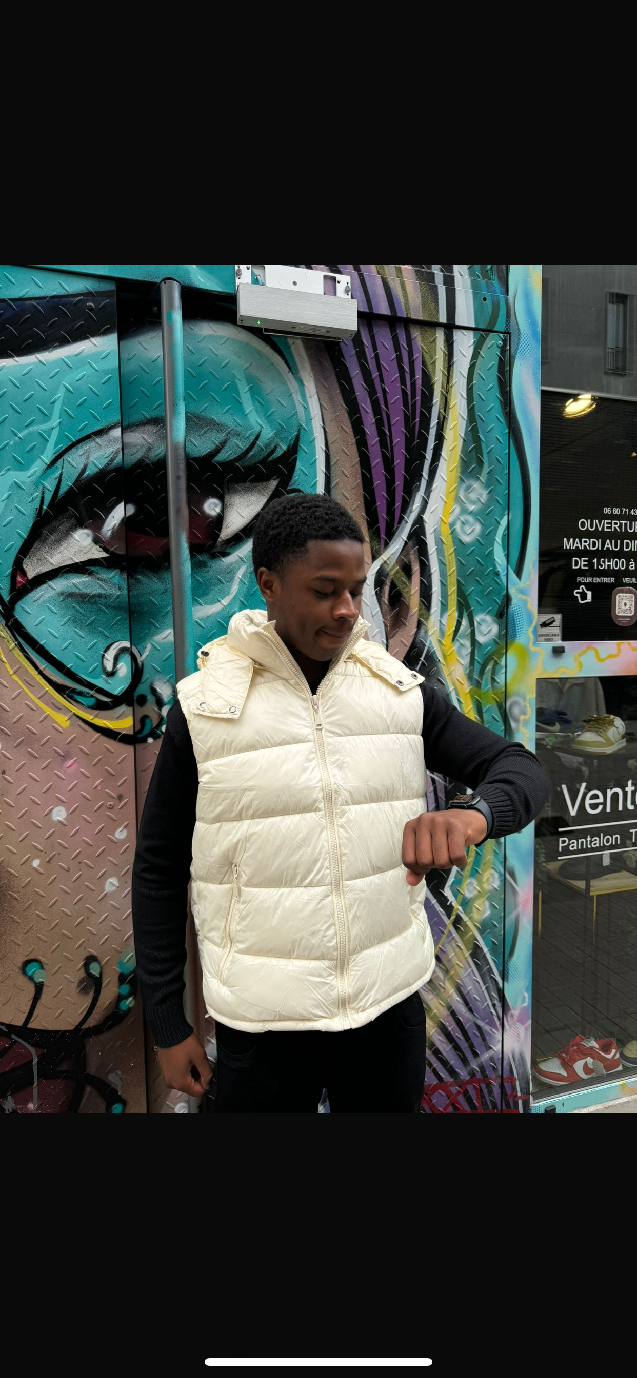 DOUDOUNE SANS MANCHES WHITE
